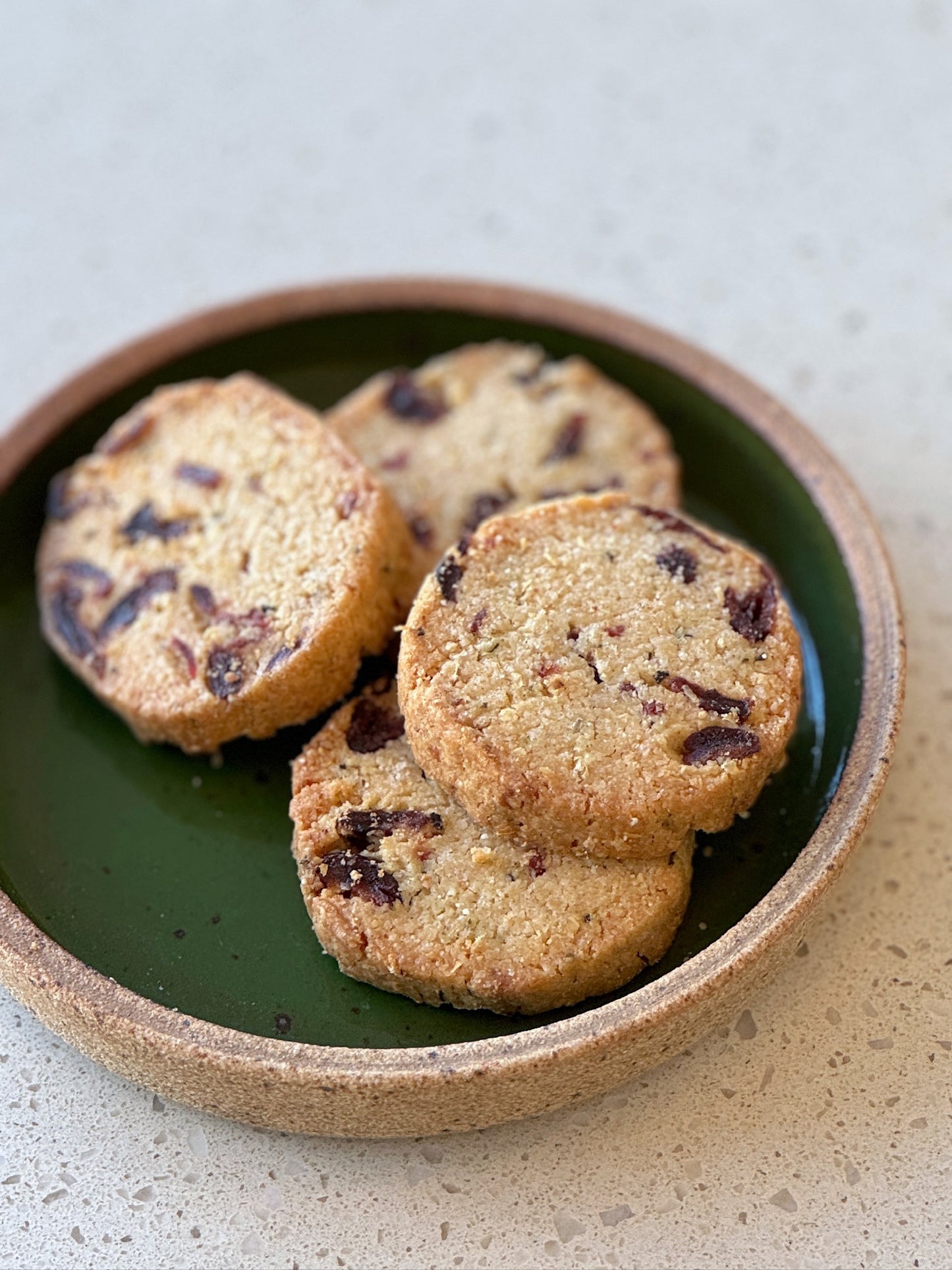 Cornmeal Cranberry Rosemary Cookie (6 pack)